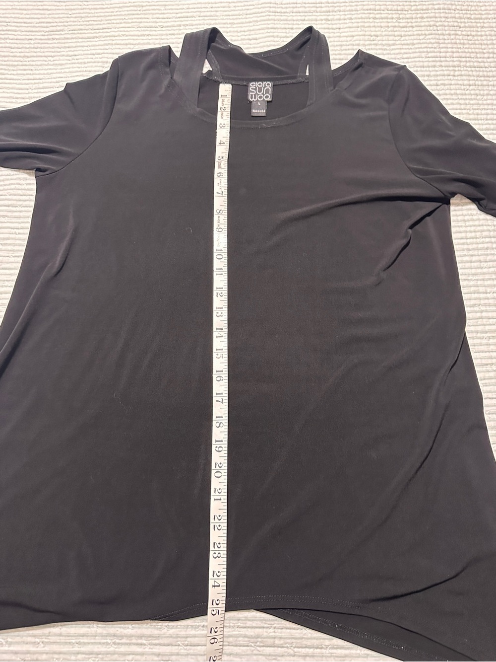 Clara Sun Woo Black Knit Tunic Top - Picture 5 of 6